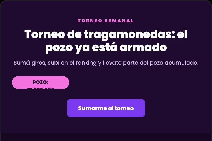 Plantilla de email: Torneo de tragamonedas
