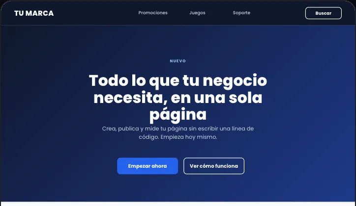 Plantilla de landing: Lanzamiento con oferta